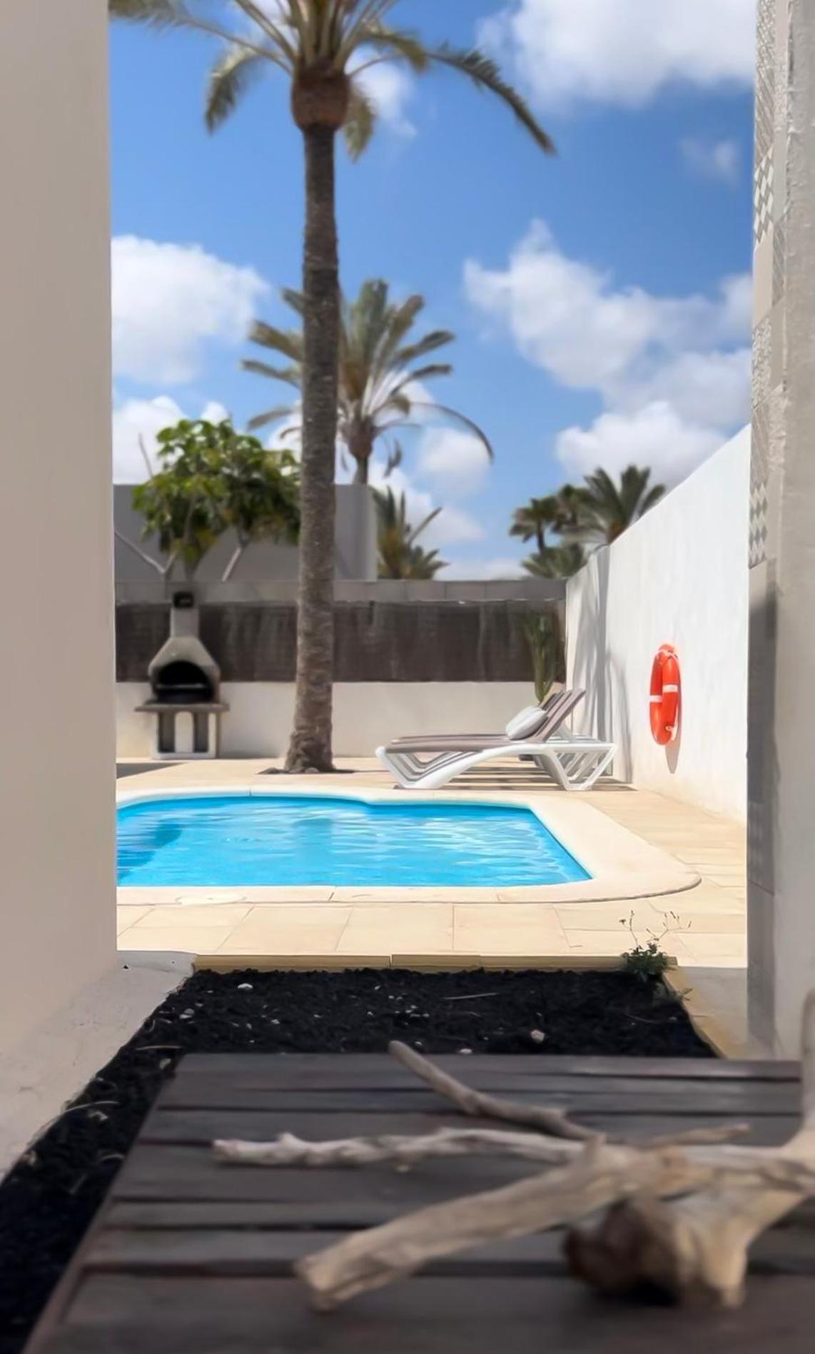 House Boho Palm With Private Heated Pool And Garden, 3 Bedrooms, Wi-Fi Corralejo Dış mekan fotoğraf