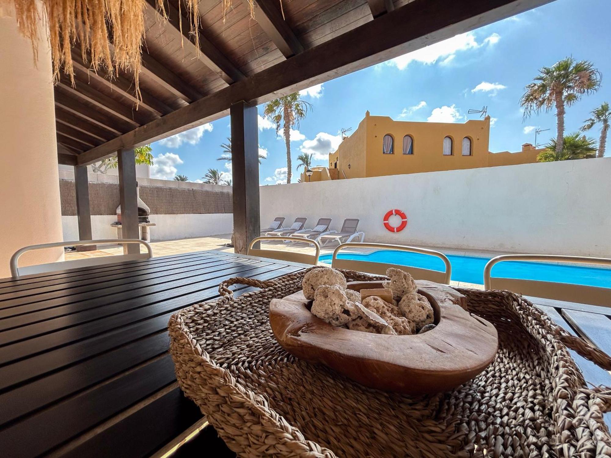 House Boho Palm With Private Heated Pool And Garden, 3 Bedrooms, Wi-Fi Corralejo Dış mekan fotoğraf